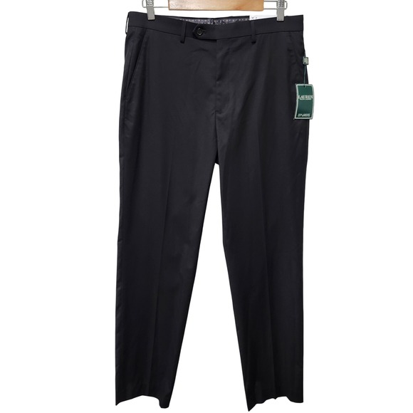Lauren Ralph Lauren Mens Emory Total Comfort Suit Dress Pants Black 34x32 New - Picture 1 of 8